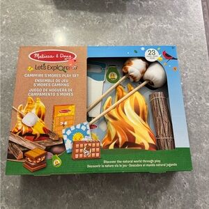 Melissa & Doug Let's Explore Campfire Set with Brown and Orange Accents